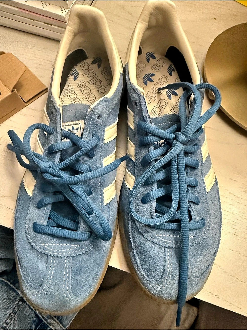 adidas Handball Spezial Blue & White US 8.5
